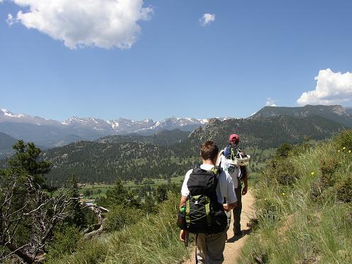 Rad and Aaron Hiking